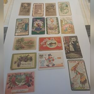 15 Lot Antique Postcards 1913